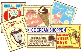 Ice Cream Parlor Art - Original & Custom Sign Art