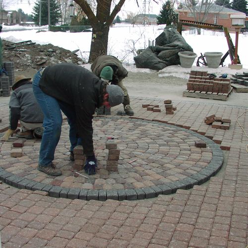 Our paver team at work!