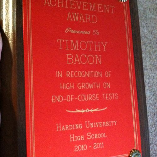 Achievement Award for Teaching