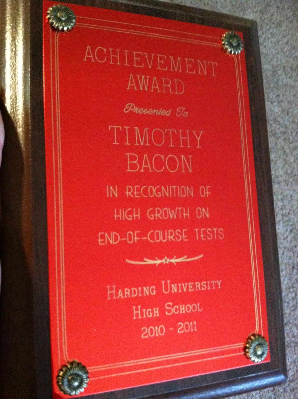 Achievement Award for Teaching