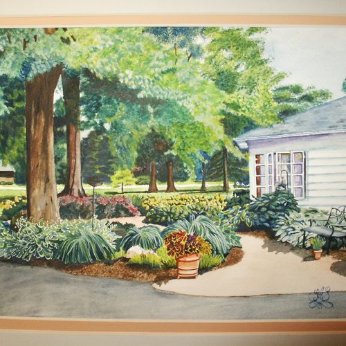 Gartland's Garden, watercolor