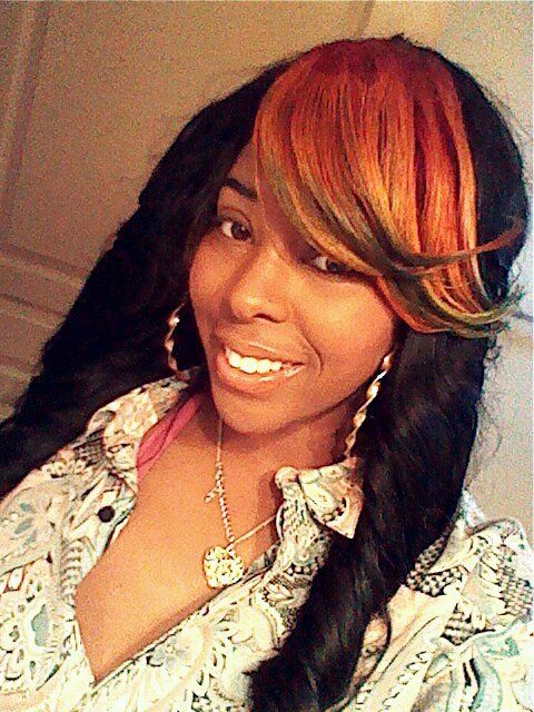 Invisible Part "Rasta Inspired" Swoop Bang 
VIRGIN