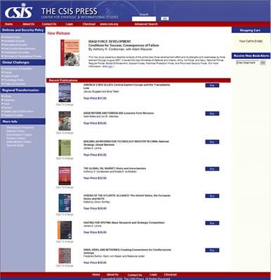 CSIS Bookstore web site.