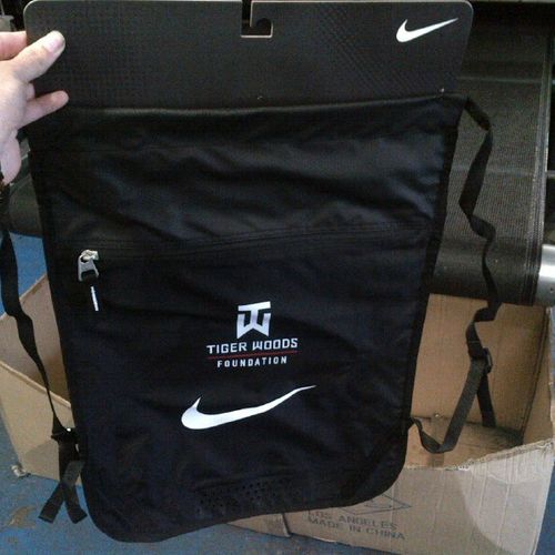 Tiger Woods Foundation Production 750 bags printed