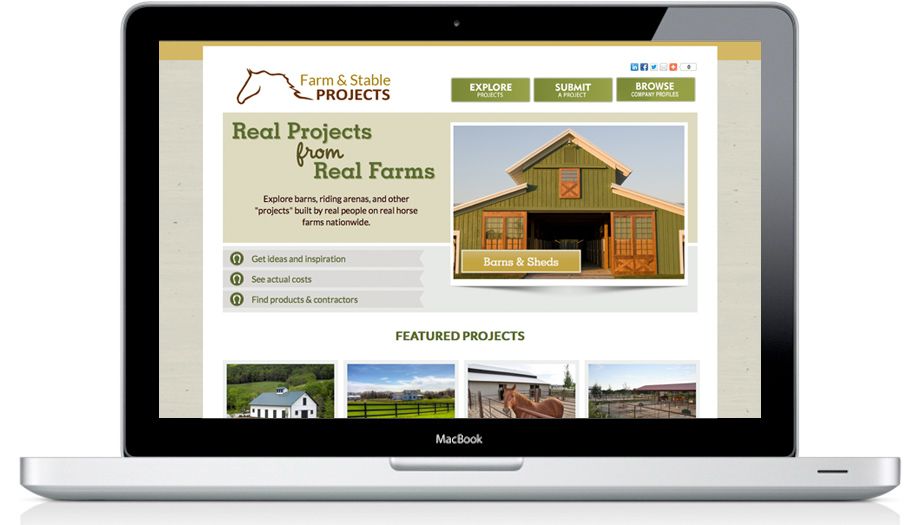 Complex Website that allows users to add farm proj