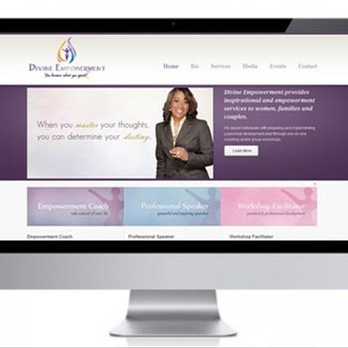 Website for Motivational Speaker
www.divineempower