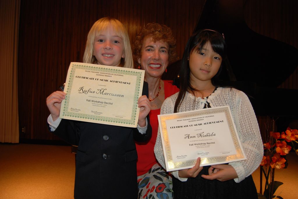 Recitals and Certificates!