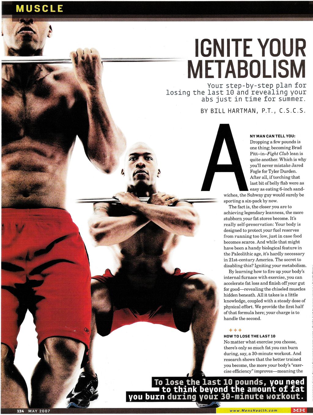2nd shoot with Men's Health Magazine.