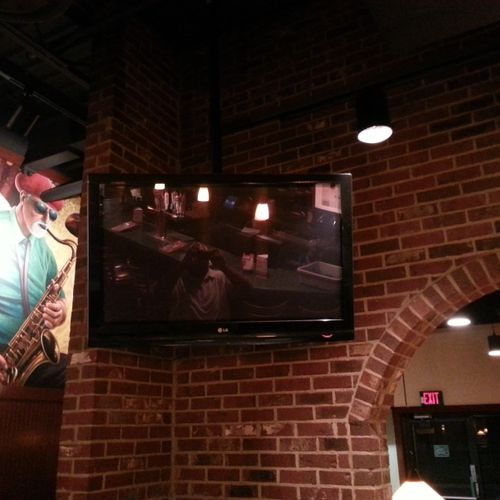 Grill TV wall mount