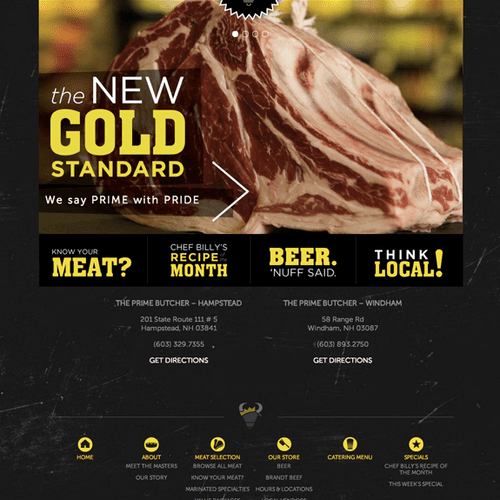 The Prime Butcher - Website UX & Strategy - http:/