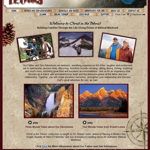 Christ In The Tetons ecommerce web site