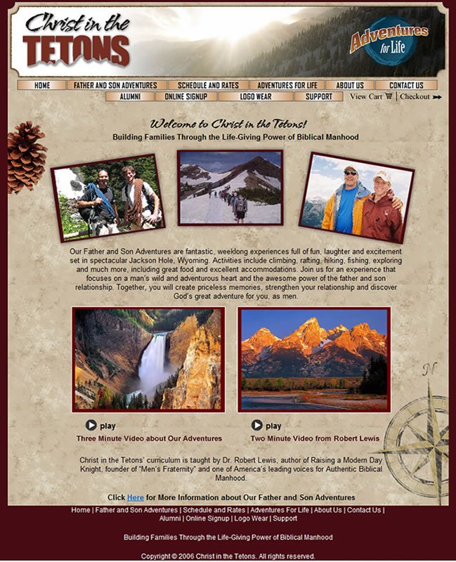 Christ In The Tetons ecommerce web site