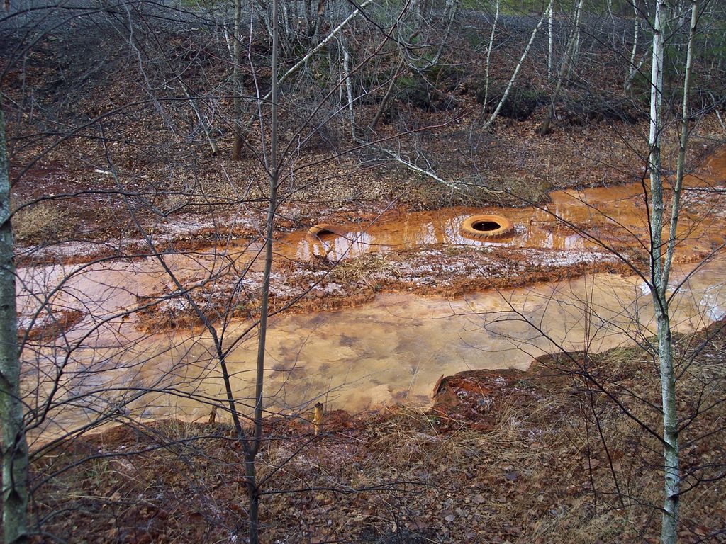 Honey Pot AMD Discharge to Newport Creek, just out