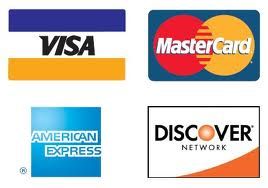 We accept the following credit cards