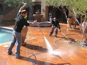 pressure washing