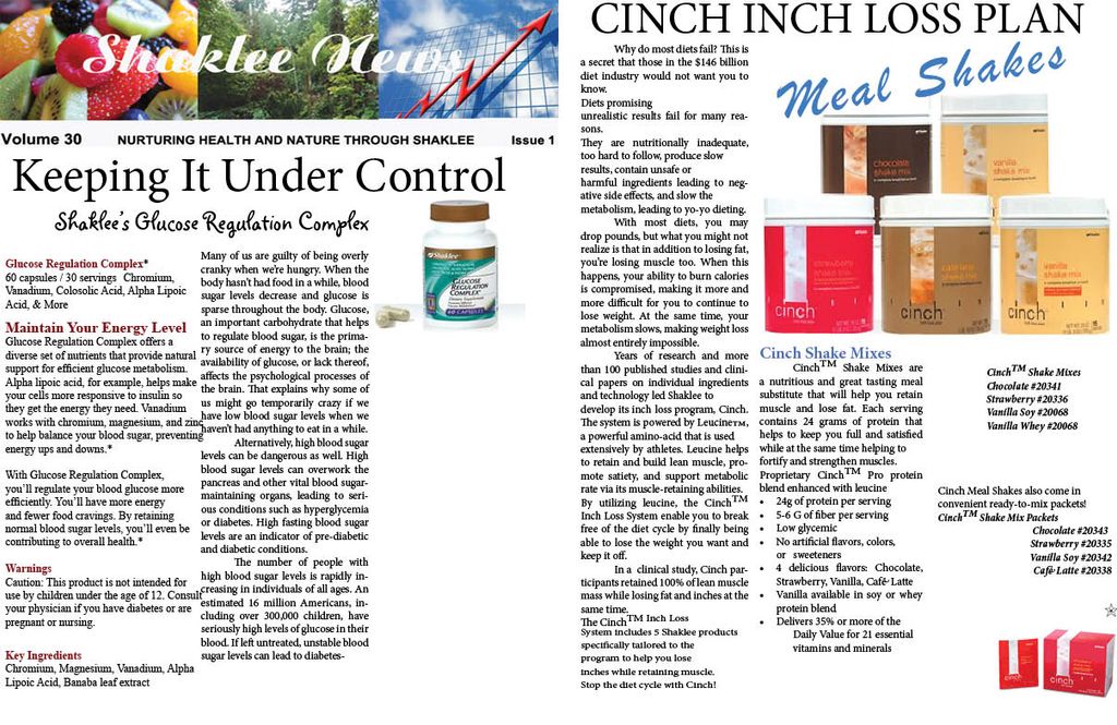 Shaklee newsletter I put together!