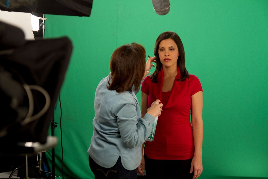 Commercial shoot in front of green screen - Aries 