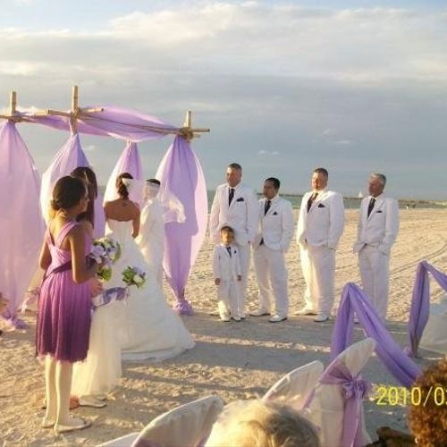 Beautiful Beach Weddings courtesy of Cherished Cer