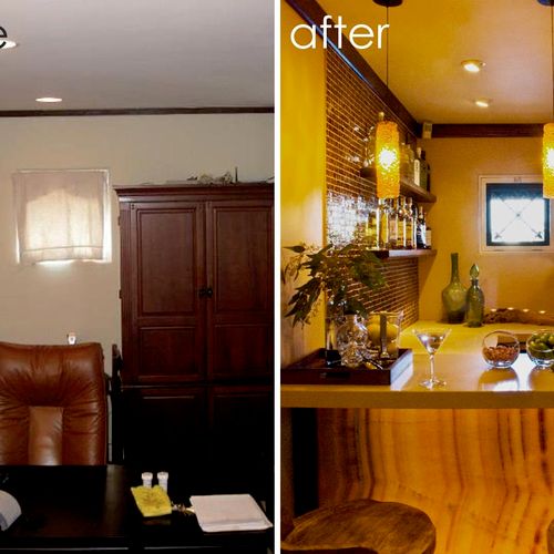Before and After or a recent remodel in Hillcrest,