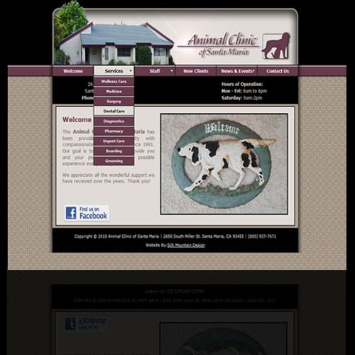 Animal Clinic of Santa Maria - website