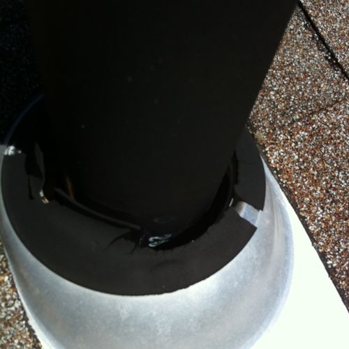 Does your pipe flashings look like this?  Call Res