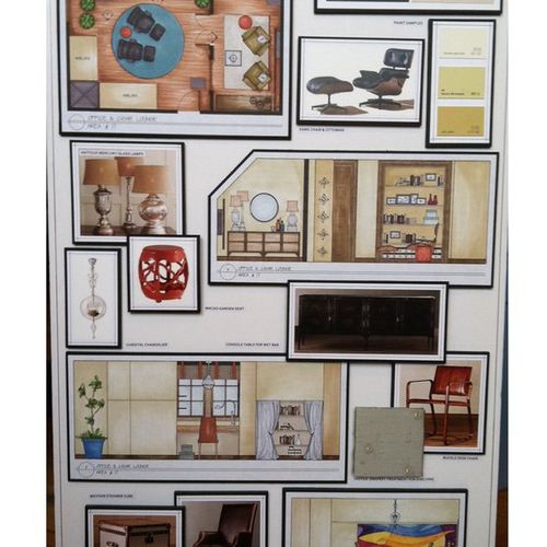 Design Concept Board for Decorator's Show House 20