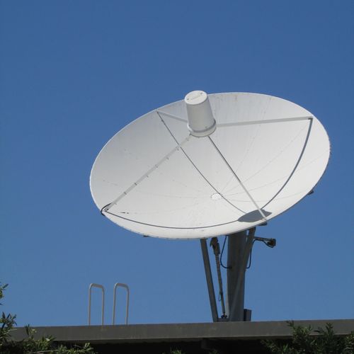 3.7m Steel Dual Axis Receive Only Dish Installatio