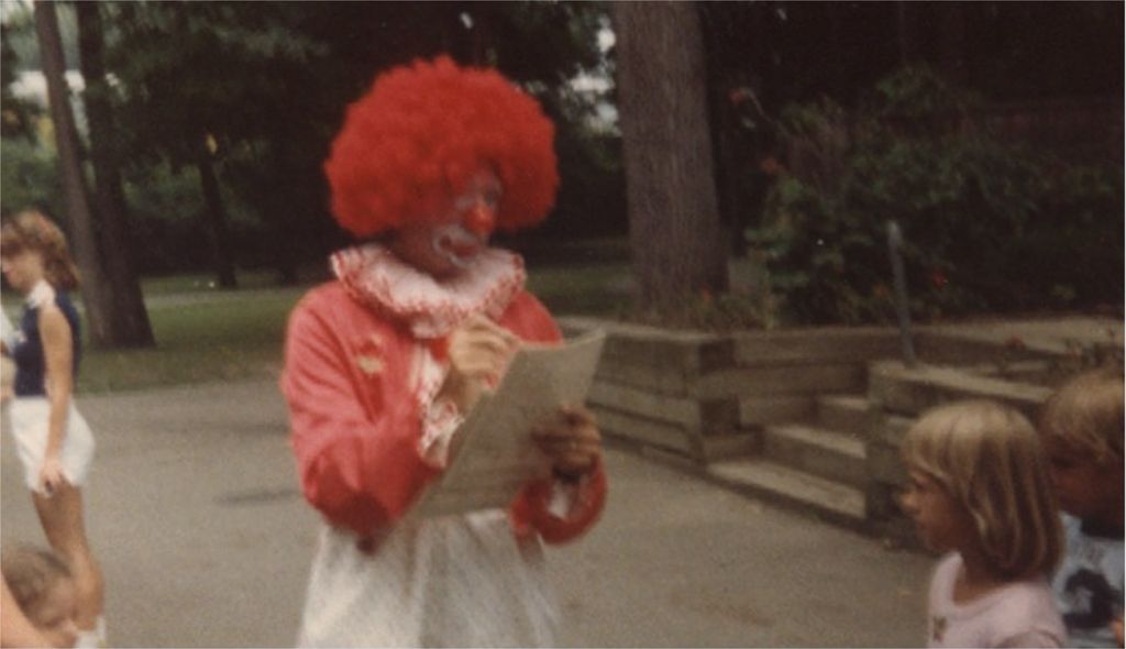 As "Really The Clown" signing autographs at Potter