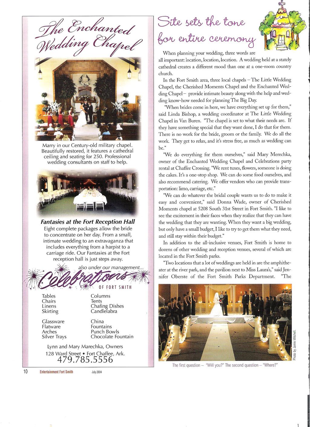 Advertorial articles that I wrote for a regional w