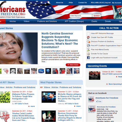 Americans For Freedom - A Drupal BrixTec Web Solut