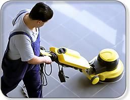 We offer buffing services to keep your floors shin