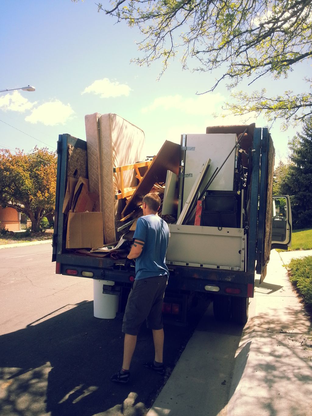 Our crew takes the time to separate recyclables to