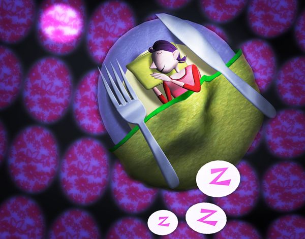 Hungry Blanket. Illustration for Carus Publication