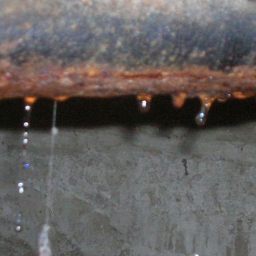 Leak pipe under ahouse