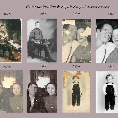 Photo Repair - Restoration Examples, shop at
utahp