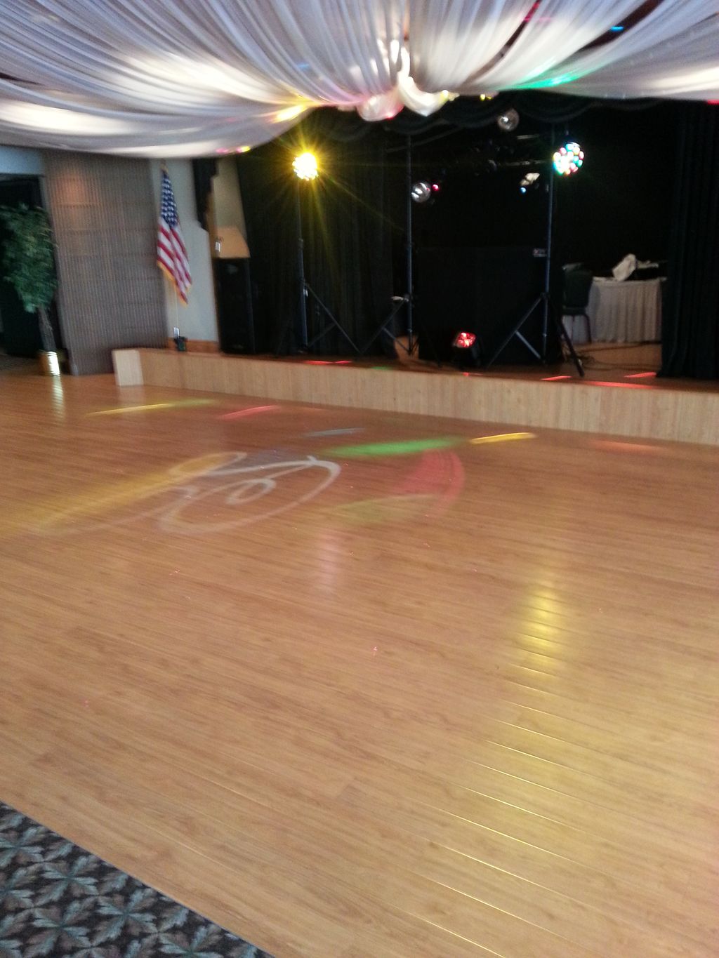 Dance floor lighting brings guest to PARTY!