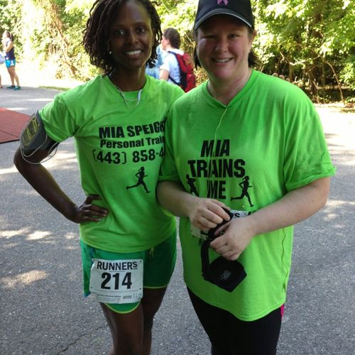 Congrats Sharon on completing your first 5k! Next 