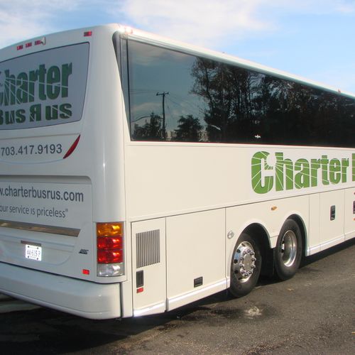 55 Passenger charter bus by charter bus r us