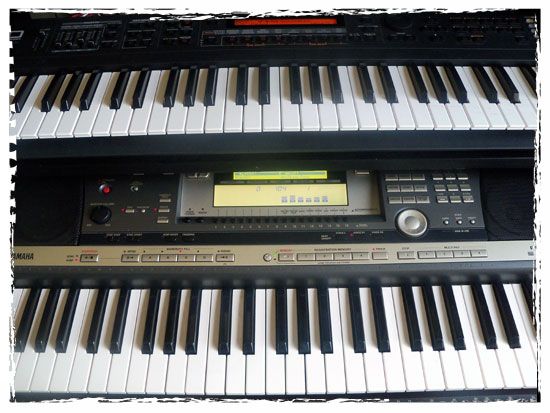 Roland and Yamaha Keyboards for teaching about sty