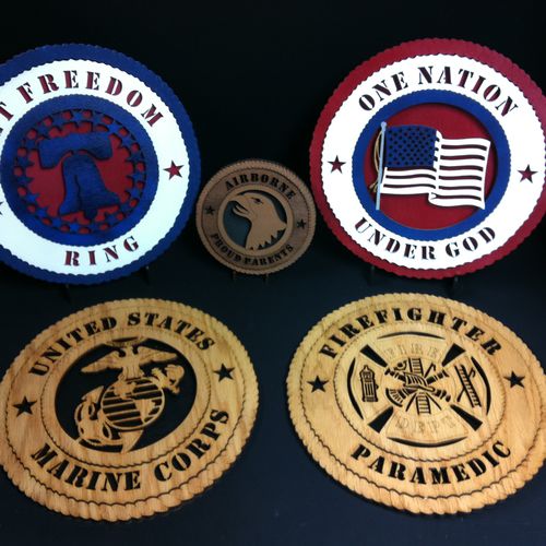 Military plaques from all branches available!  Pol