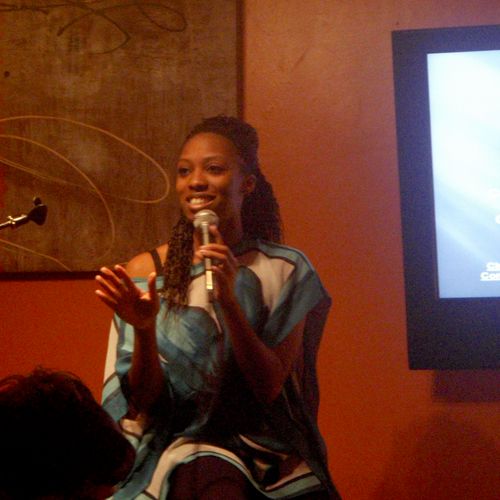 Singing at Common Grounds Coffeehouse