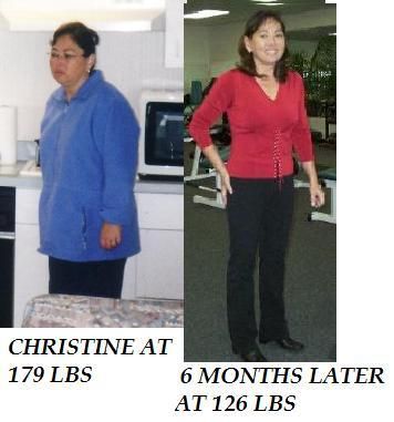 CHRISTINE  40 LBS LIGHTER IN  6 MONTHS