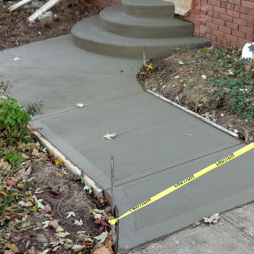 Concrete Walk and Steps