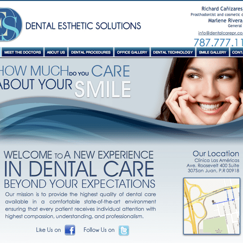 Website design and development for Dental Esthetic