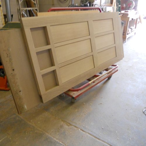 White OaK custom interior door, we can make, mould