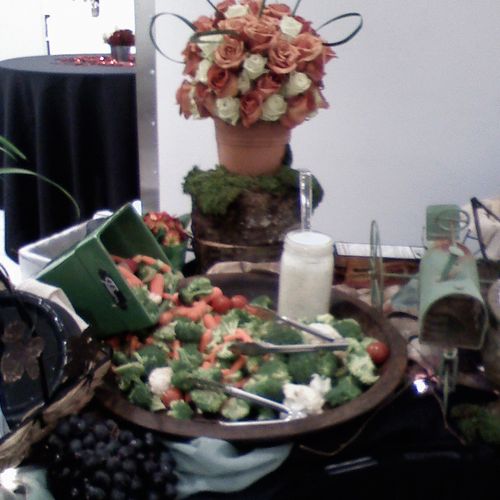 Appetizer table.