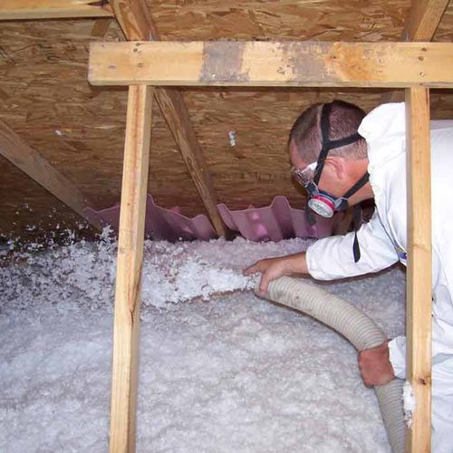 Another house that needed insulation in the attic.