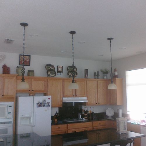 Recessed Lights and Pendent Lights