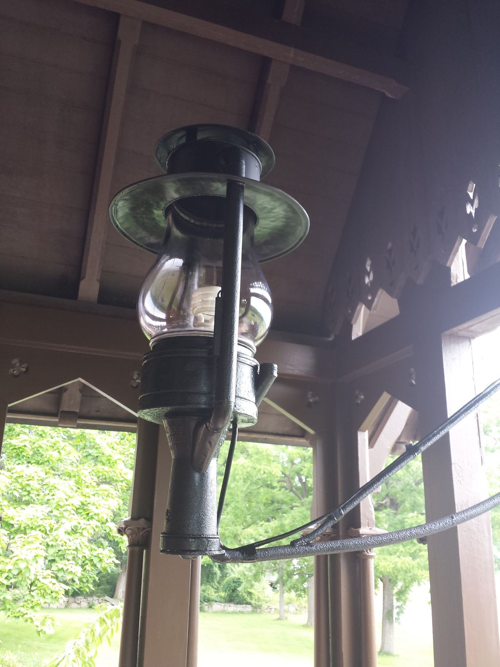 oil filled light converted to electric. full resto