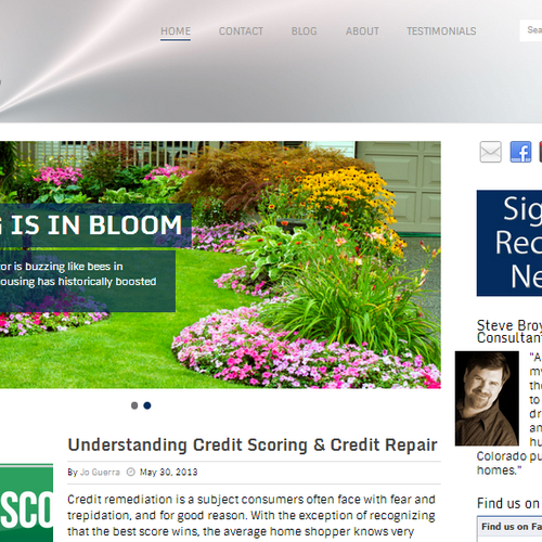 WordPress blog/website created for Denver Mortgage